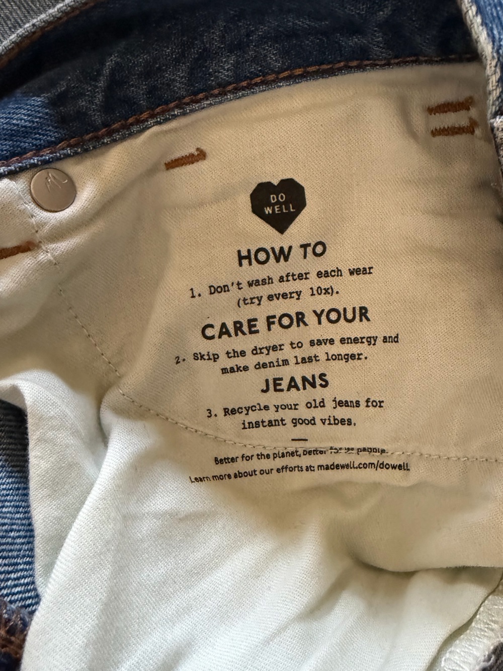 Madewell Blue Wide-Leg Cuffed Jeans - Picture 8 of 10